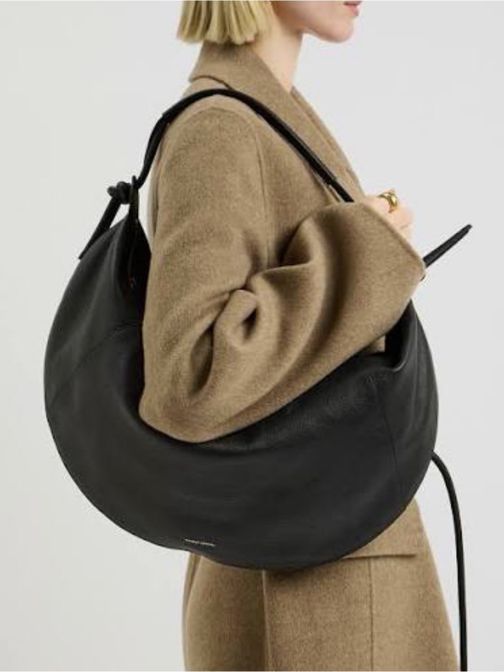 Mansur Gavriel Black Leather “Fortuna Bag